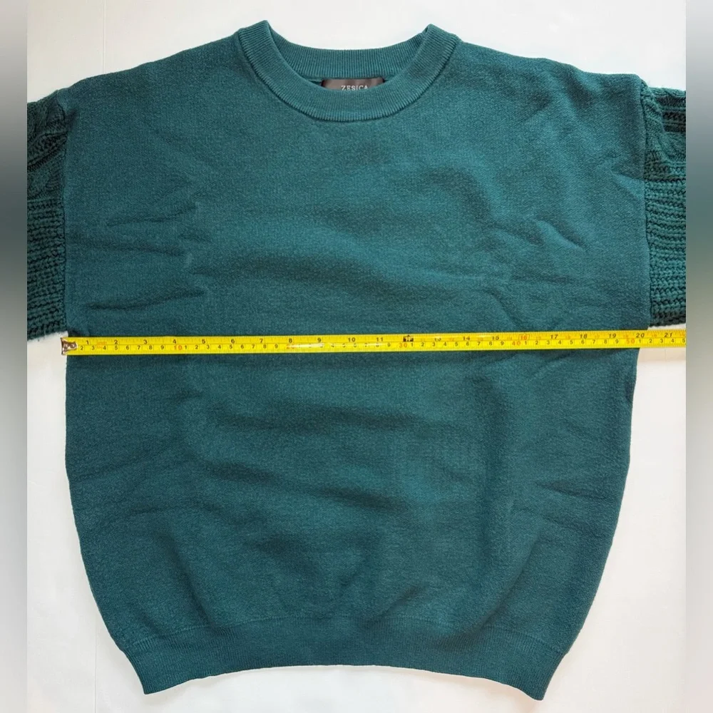 Zesica Chunky Cable Knit Long Sleeve Oversized Pullover Sweater Forest Green